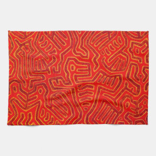 San Blas Island Mola Spirits Tea Towel