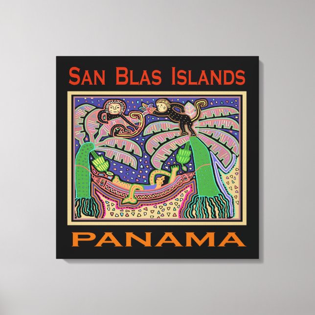 San Blas Islands Panama Mola Canvas Print (Front)