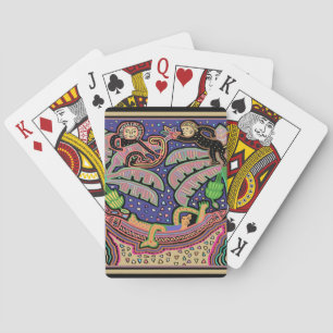 San Blas Islands Panama Mola Playing Cards