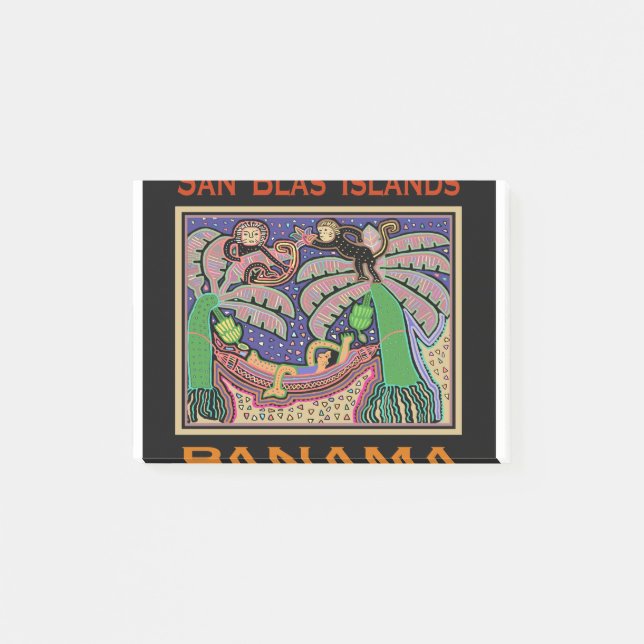 San Blas Islands Panama Mola Post-it Notes (Front)