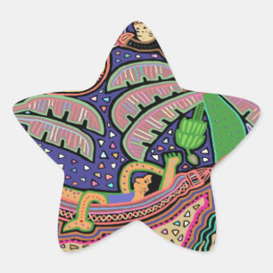San Blas Islands Panama Mola Star Sticker