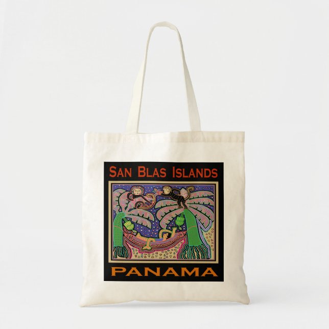 San Blas Islands Panama Mola Tote Bag (Front)
