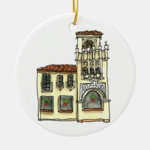 San Carlos California Ornament - Mission Building
