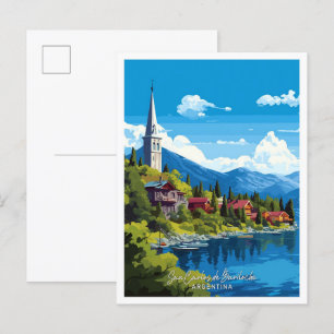 San Carlos de Bariloche Argentina Travel Postcard