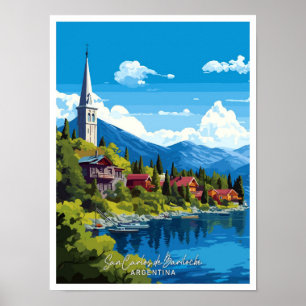 San Carlos de Bariloche Argentina Travel  Poster