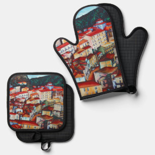 San Chirico, Italy Oven Mitt & Pot Holder Set