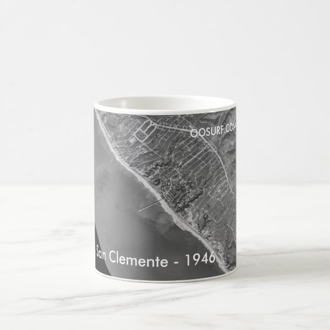 San Clemente - 1946, OOSURF.COM Coffee Mug (Center)