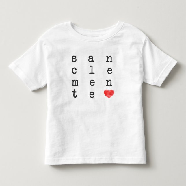 San Clemente <3 Toddler Shirt (Front)