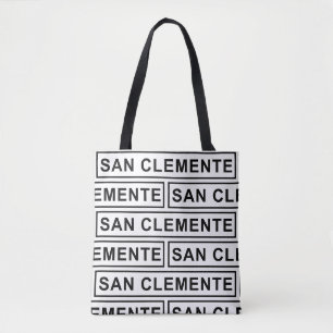 San Clemente All Over Print Tote Bag