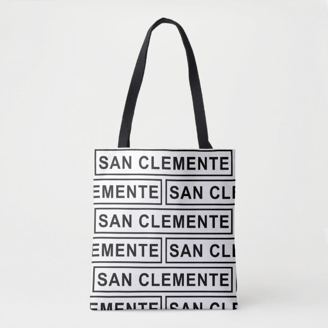 San Clemente All Over Print Tote Bag (Front)