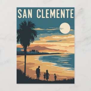San Clemente Beach, California Postcard
