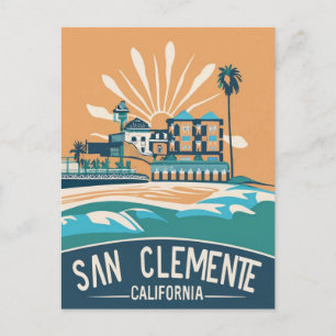 San Clemente Beach, California Postcard