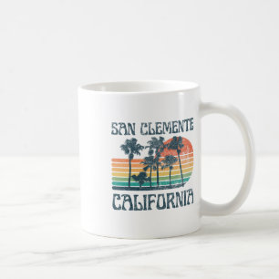 San Clemente California Beach Summer Vacation Vint Coffee Mug