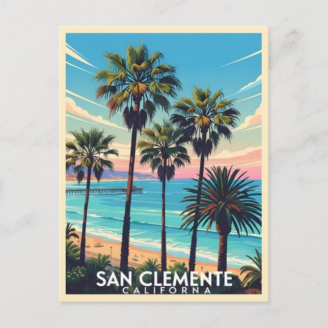 San Clemente California coastal view Postcard (Front)