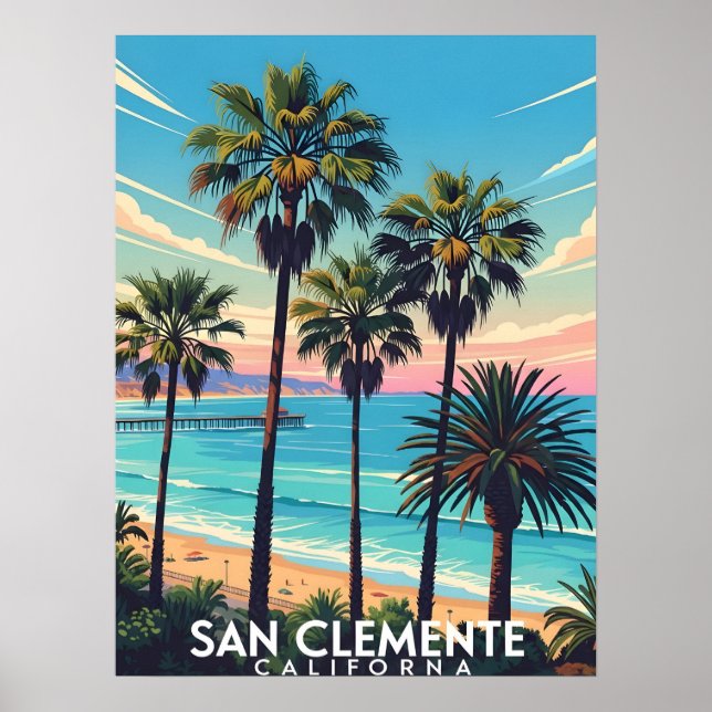 San Clemente California coastal view Poster (Front)