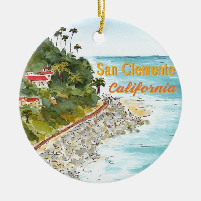 San Clemente California Ornament (Front)