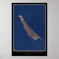 San Clemente Island California Satellite Map