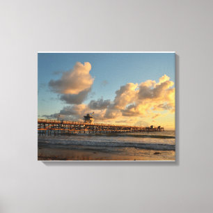 San Clemente Pier California Canvas Print