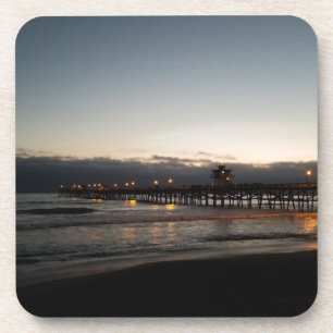 san clemente pier night time ocean california coaster
