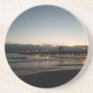 san clemente pier night time ocean california coaster