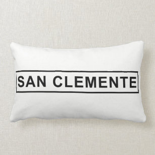 San Clemente Sign Pillow