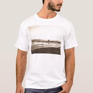 San Clemete pier California beach vintage photo T-Shirt