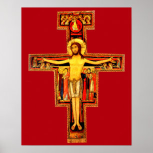 San Damiano Crucifix St Frances of Assisi Catholic Poster