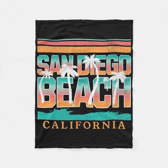 San Diego _1  Fleece Blanket (Front)