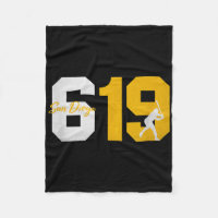 San Diego 619 Vintage 90s Baseball Player Silhouet