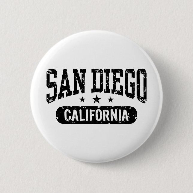 San Diego 6 Cm Round Badge (Front)