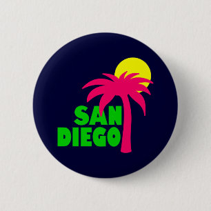 San Diego 6 Cm Round Badge