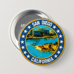 San Diego                                          7.5 Cm Round Badge