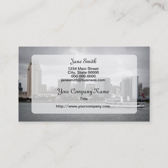 San Diego and Bay Business Card (Front)