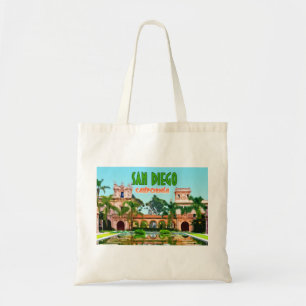 San Diego Balboa Park California Vintage Tote Bag