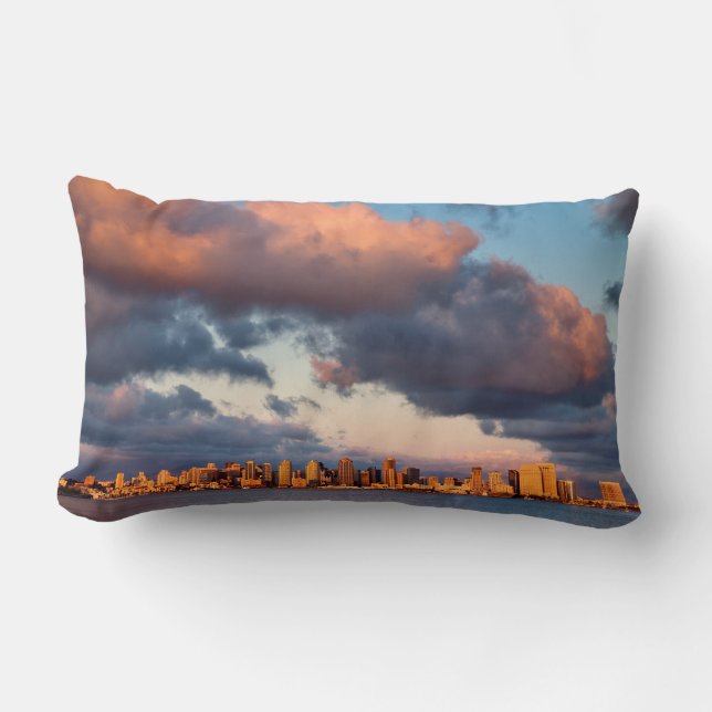 San Diego Bay City Skyline Lumbar Cushion (Front)