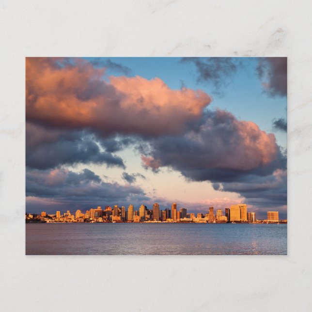 San Diego Bay City Skyline Postcard (Front)