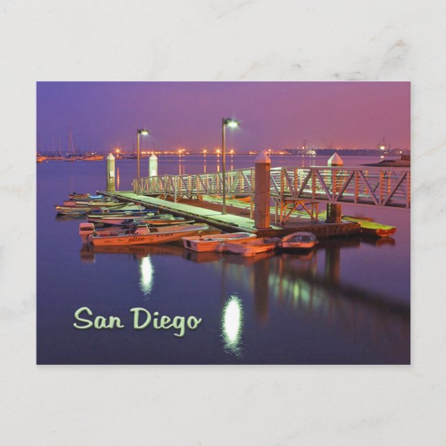 San Diego Bay Pier Postcard (Front)