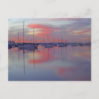 San Diego Bay Seen From The Airport Side At Sunris Postcard