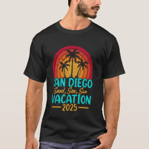 San Diego Beach California Sand Sea Sun Vacation 2 T-Shirt