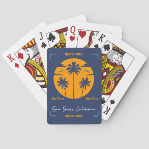 San Diego Beach Vibes Playing Cards