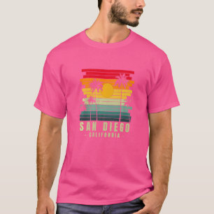 San Diego Ca California Retro Vintage Surfer Usa T-Shirt