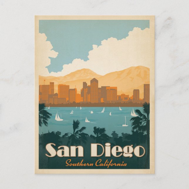 San Diego, CA Postcard (Front)