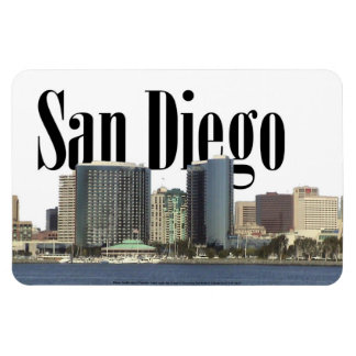 San Diego CA Skyline with San Diego in the Sky Magnet
