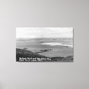 San Diego, CA View of Ballast Point and Bay Canvas Print