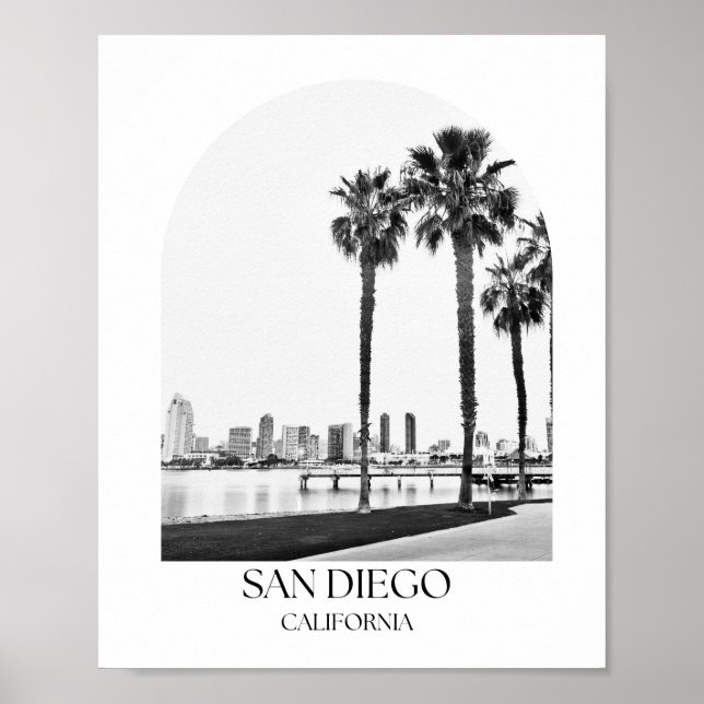 San Diego California Arch Photo Print (Front)