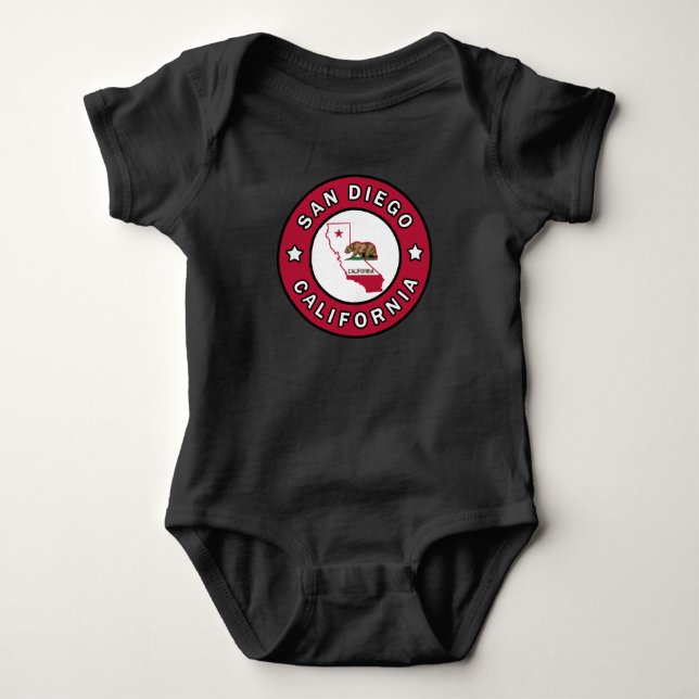 San Diego California Baby Bodysuit (Front)