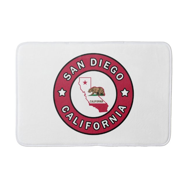 San Diego California Bath Mat (Front)