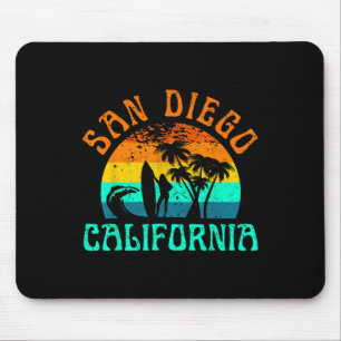 San Diego California Beach Surf Summer Vacation Gi Mouse Mat