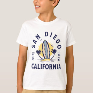 San Diego California Beach Surf Summer Vacation Vi T-Shirt