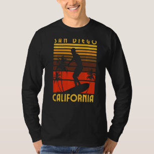 San Diego California Beach Surf Summer Vacation Vi T-Shirt